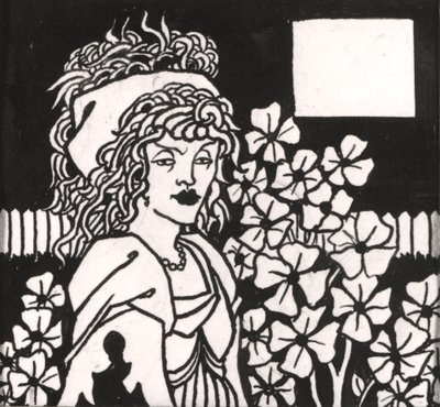 「Le Morte d&39;Arthur」の見出しの章、1893（紙にペンと黒のインク） 作： Aubrey Beardsley